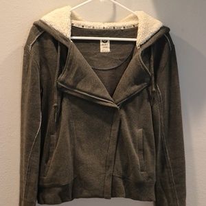 Roxy Fleece Biker Jacket